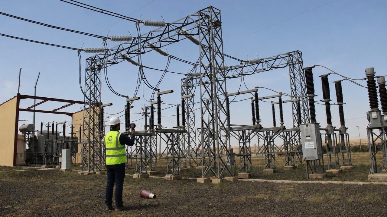 Infrared survey of substation equipment