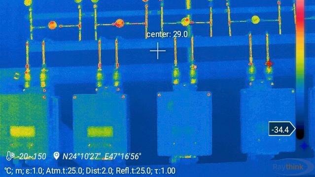 Infrared survey of substation equipment