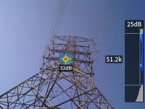 ESNAD engineer inspecting a transmission tower foundation