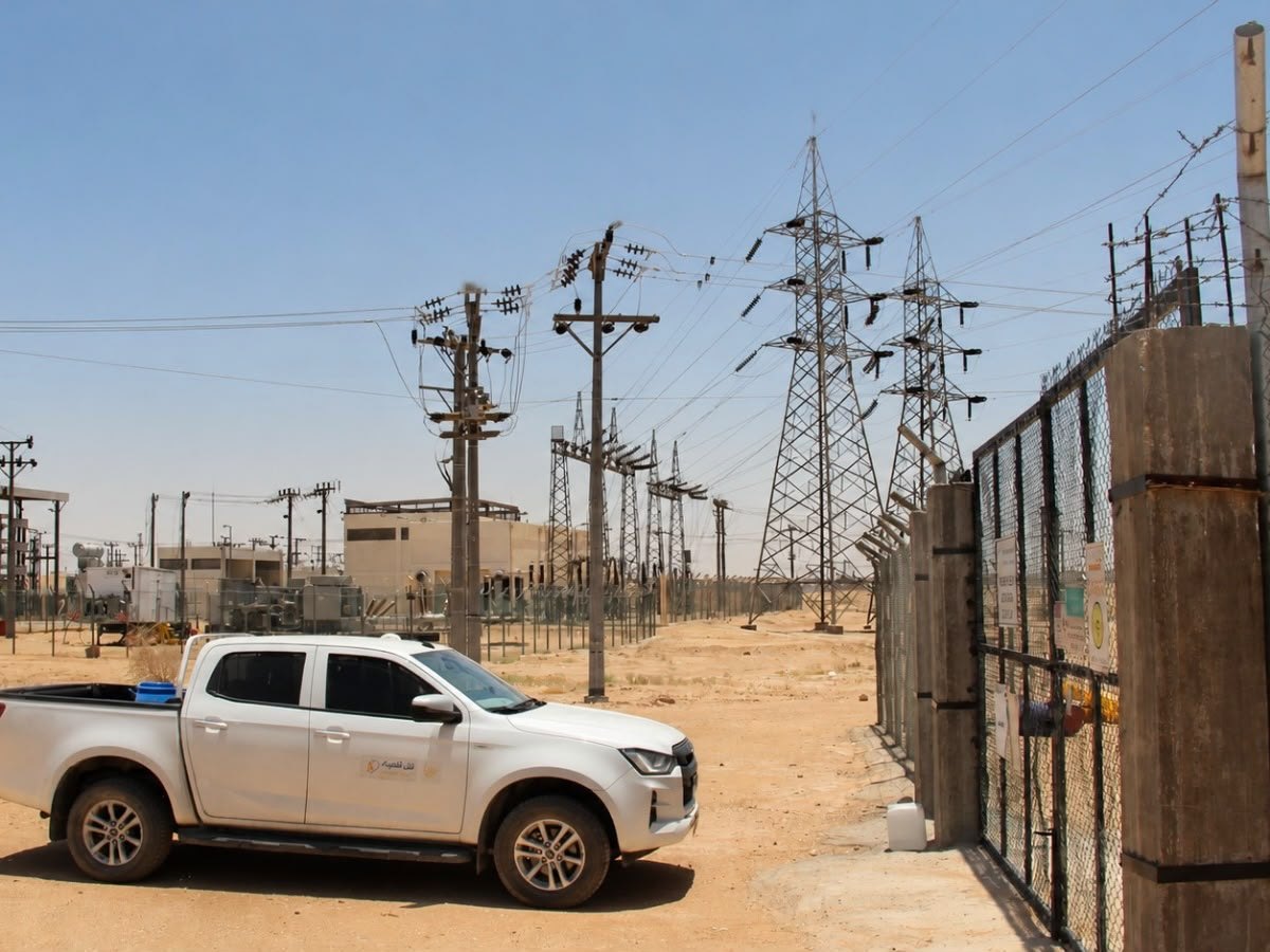 Outdoor substation compound