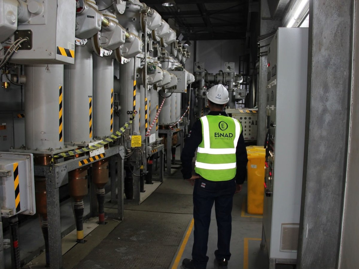 Outdoor substation compound