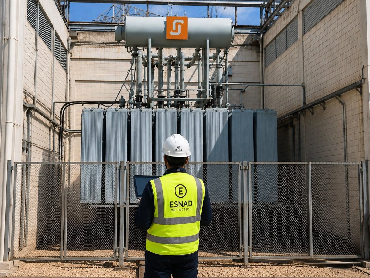 Outdoor substation compound