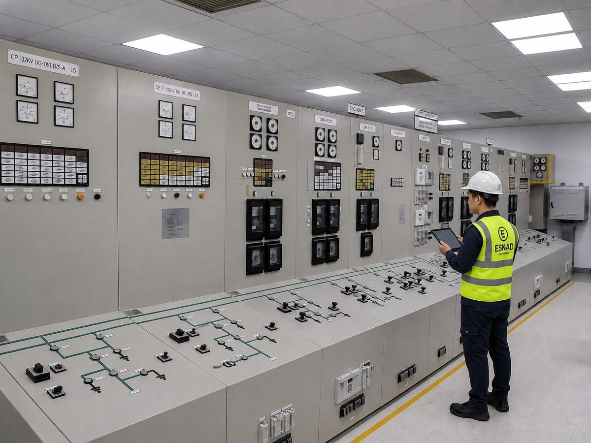 Outdoor substation compound