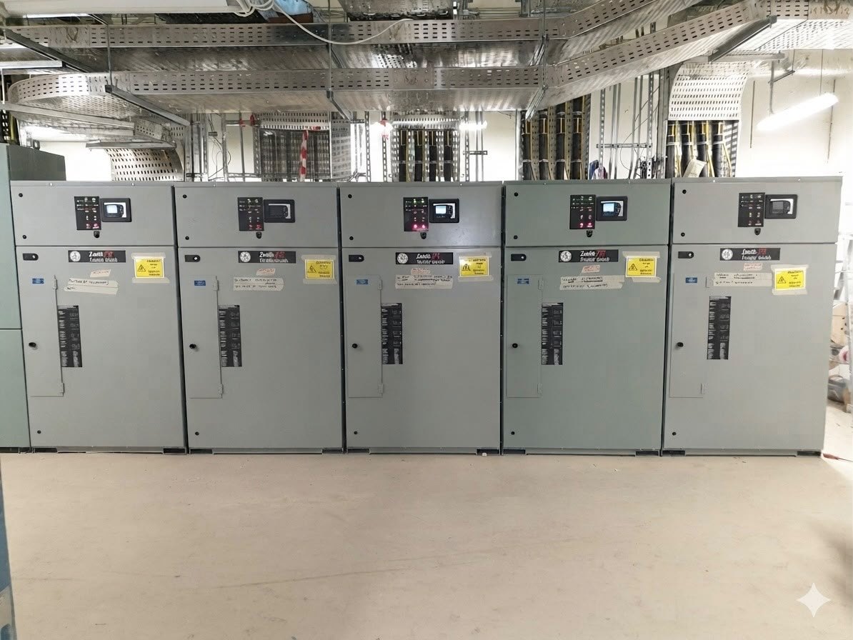 Low voltage panel room prepared for commissioning